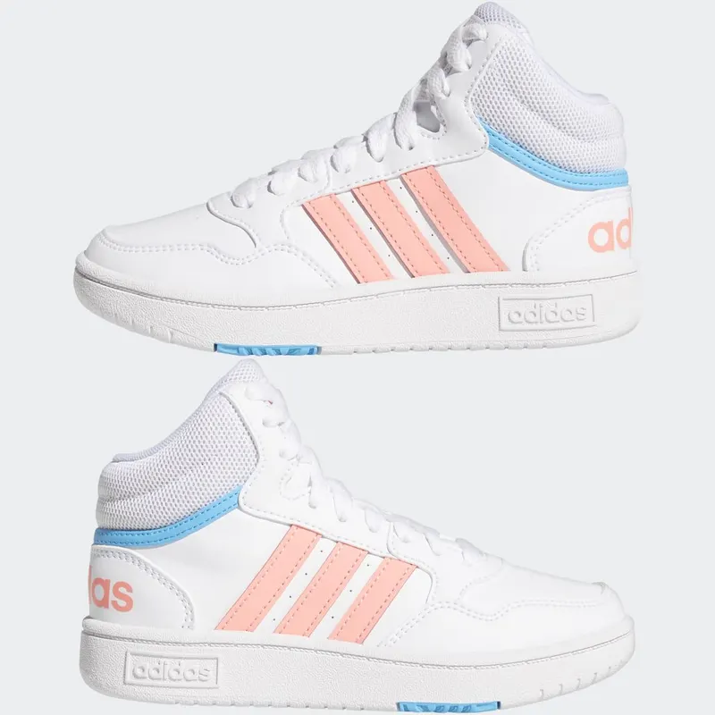 adidas Hoops Mid Cloud White / Acid Red / Sky Rush (GW6110)