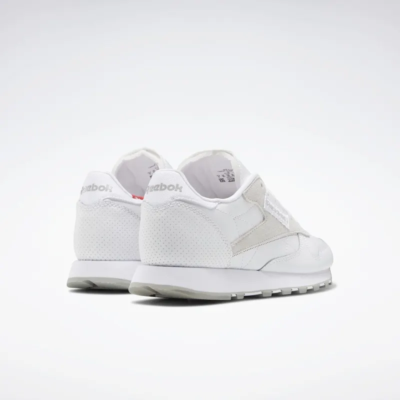 Reebok Classic Leather Schoenen Cloud White / Mgh Solid Grey / Rhodonite