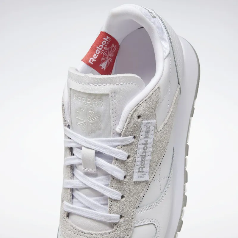 Reebok Classic Leather Schoenen Cloud White / Mgh Solid Grey / Rhodonite