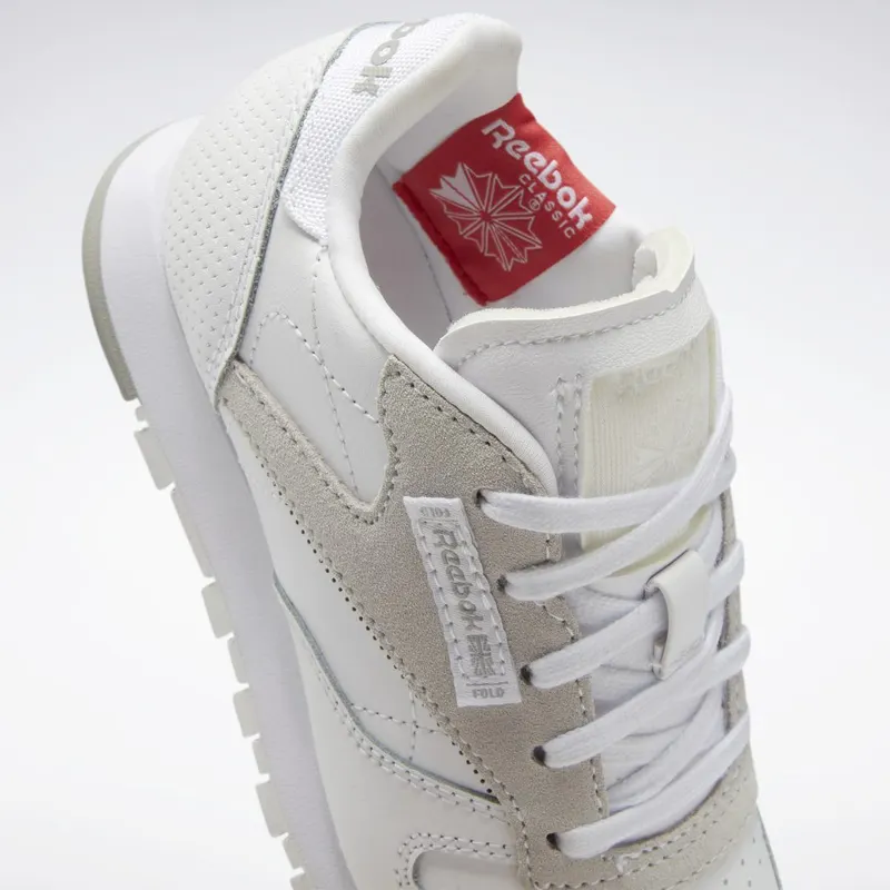Reebok Classic Leather Schoenen Cloud White / Mgh Solid Grey / Rhodonite
