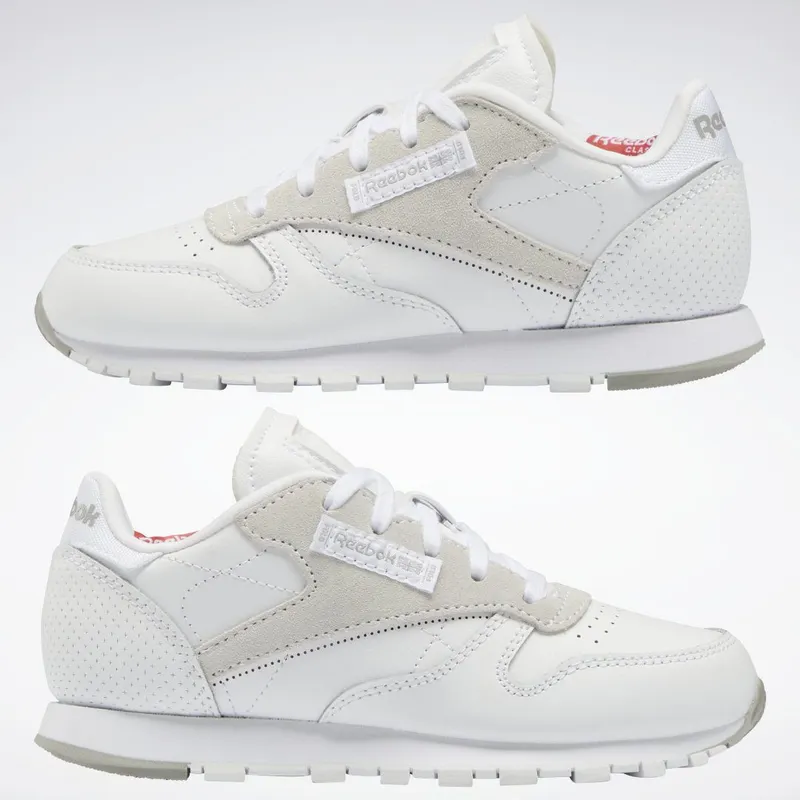 Reebok Classic Leather Schoenen Cloud White / Mgh Solid Grey / Rhodonite