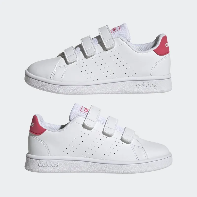 adidas Advantage Court Lifestyle Cloud White / Real Pink / Core Black (GW6495)