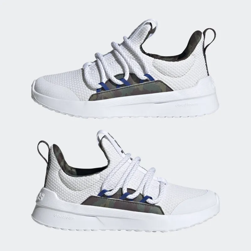 adidas Lite Racer Adapt 5 Lifestyle Running Slip-On Veterschoenen Cloud White / Cloud White / Royal Blue (GW7156)
