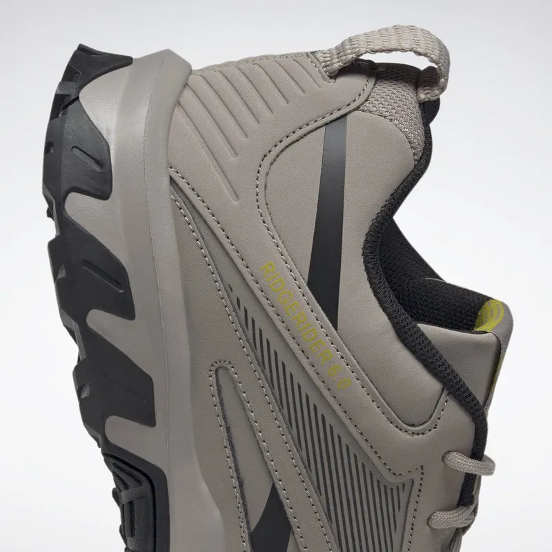 Reebok Ridgerider 6 Leather Schoenen Boulder Grey / Core Black / Sulfur Green