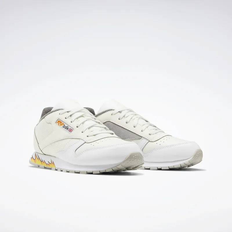 Reebok Power Rangers Classic Leather Schoenen Chalk / Cloud White / Tin Grey