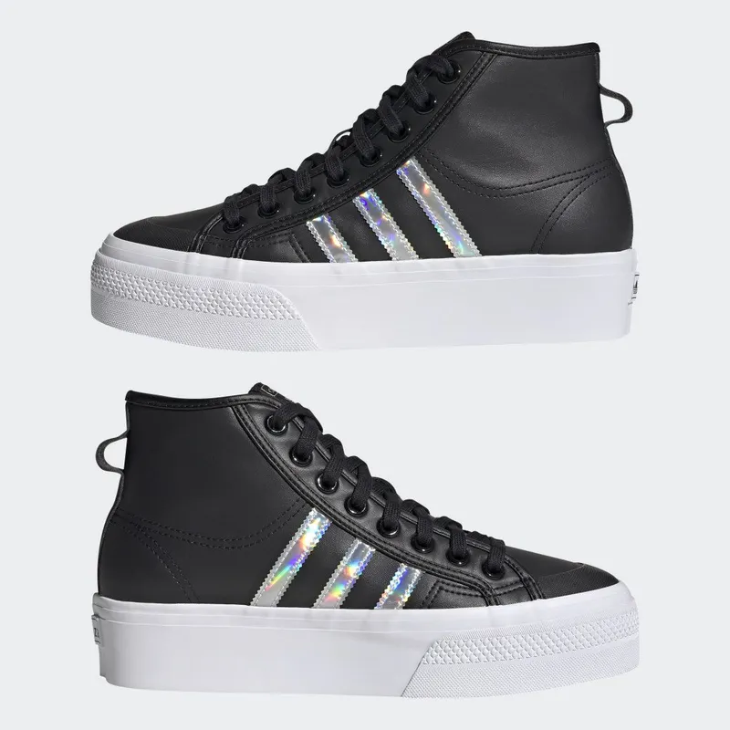 adidas Nizza Platform Mid Core Black / Core Black / Cloud White (GW8865)