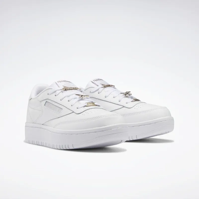 Reebok Club C Double Schoenen Cloud White / Boulder Grey / Moonstone