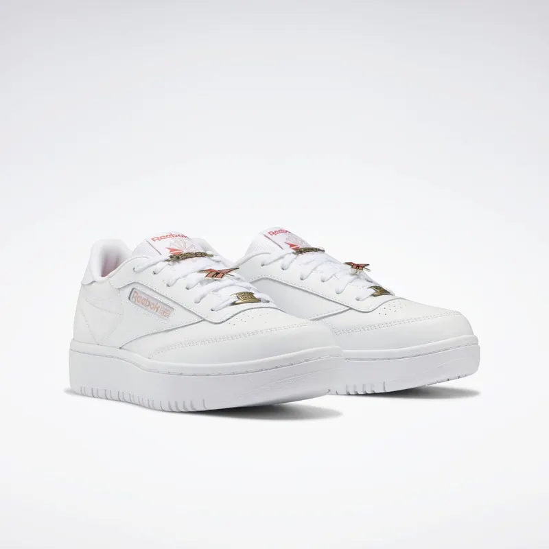 Reebok Club C Double Schoenen Cloud White / Rhodonite / Canyon Coral
