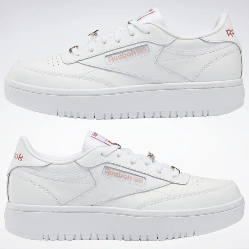 Reebok Club C Double Schoenen Cloud White / Rhodonite / Canyon Coral
