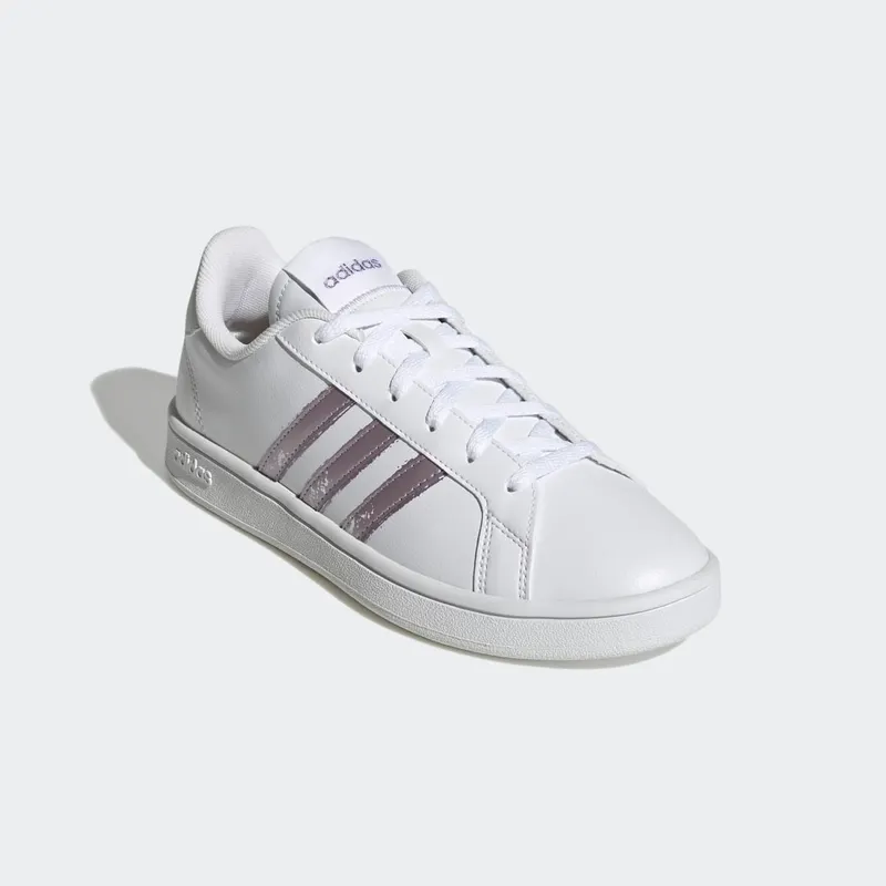 adidas Grand Court Base Beyond Cloud White / Matt Purple Met. / Matt Purple Met. (GW9247)