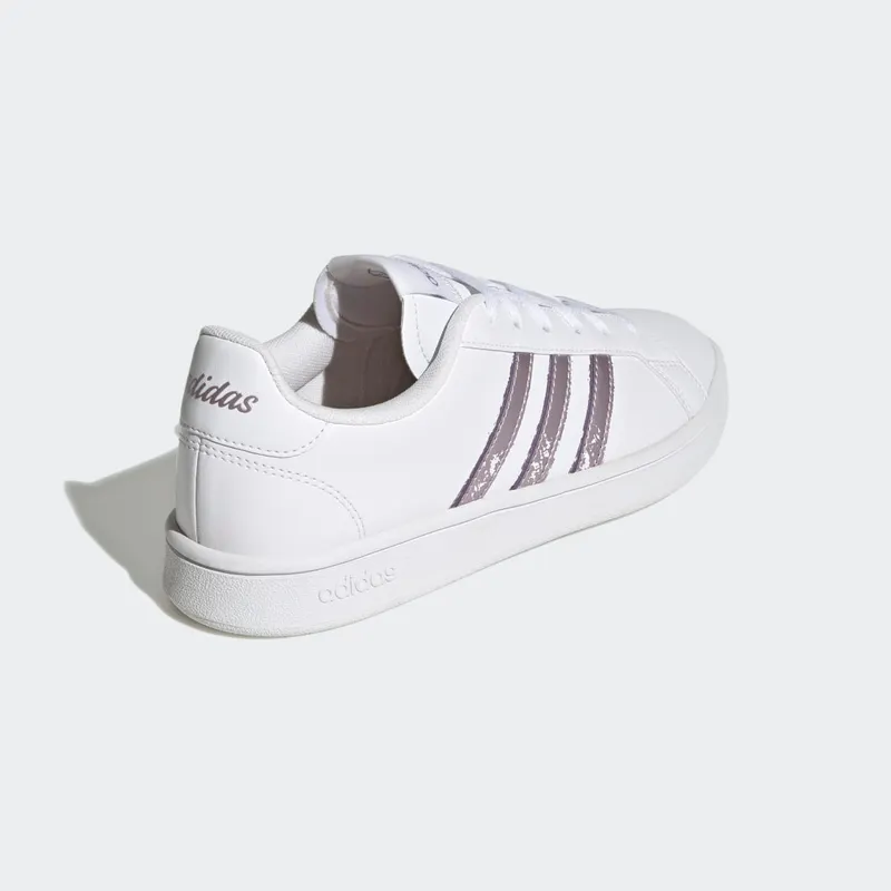 adidas Grand Court Base Beyond Cloud White / Matt Purple Met. / Matt Purple Met. (GW9247)