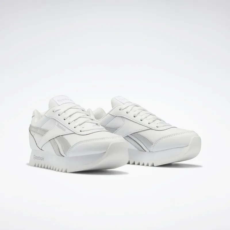 Reebok Royal Classic Jogger 2 Platformschoenen Cloud White / Cloud White / Silver Metallic