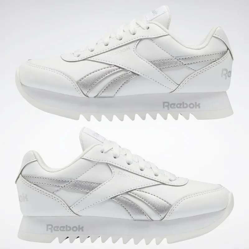 Reebok Royal Classic Jogger 2 Platformschoenen Cloud White / Cloud White / Silver Metallic