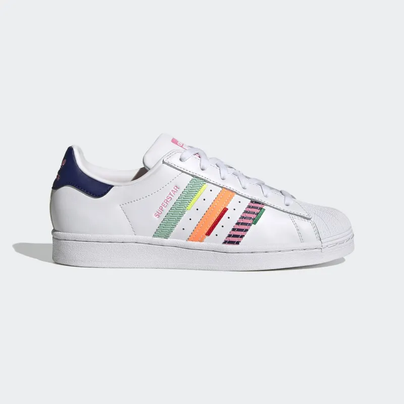 adidas Superstar Cloud White / Night Sky / Green (GW9783)