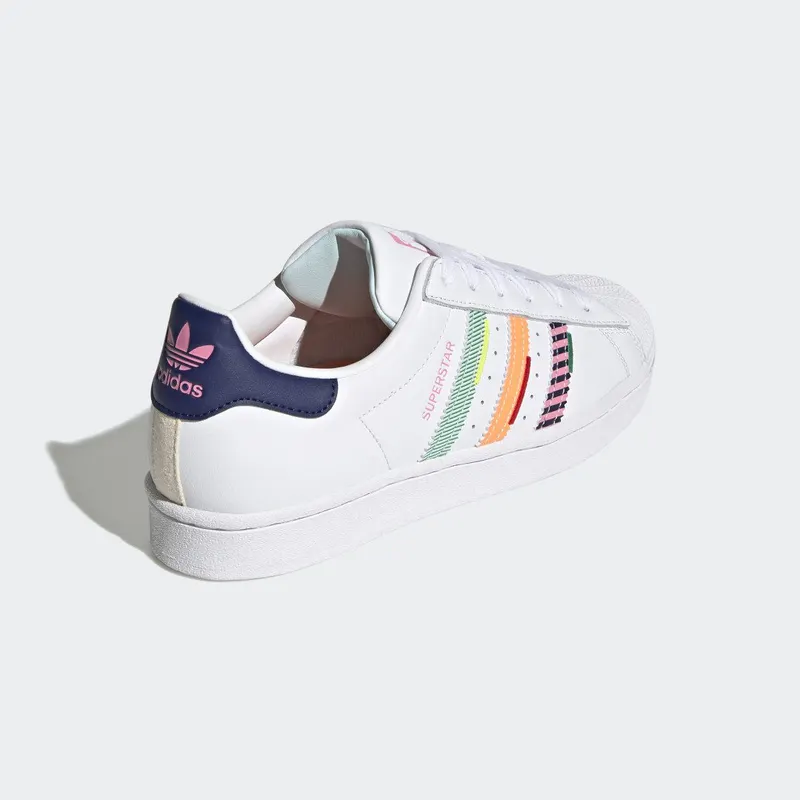 adidas Superstar Cloud White / Night Sky / Green (GW9783)