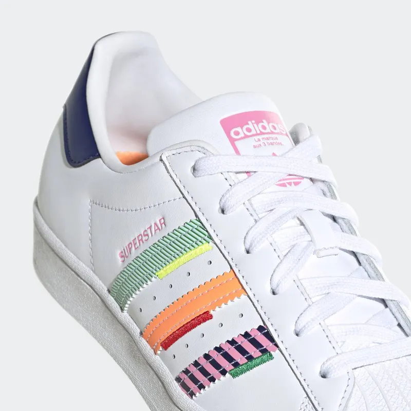 adidas Superstar Cloud White / Night Sky / Green (GW9783)