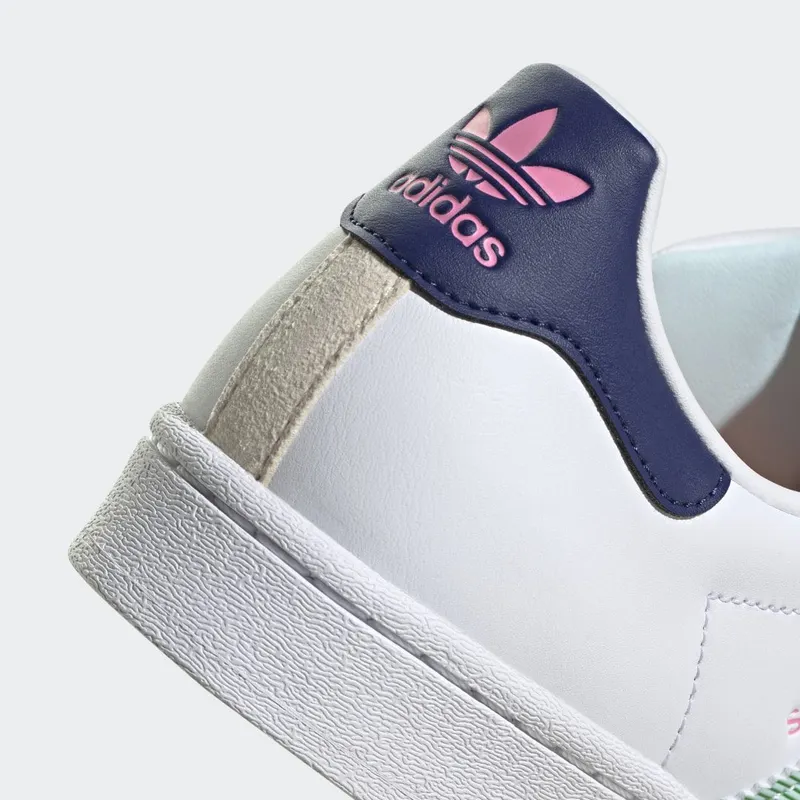 adidas Superstar Cloud White / Night Sky / Green (GW9783)