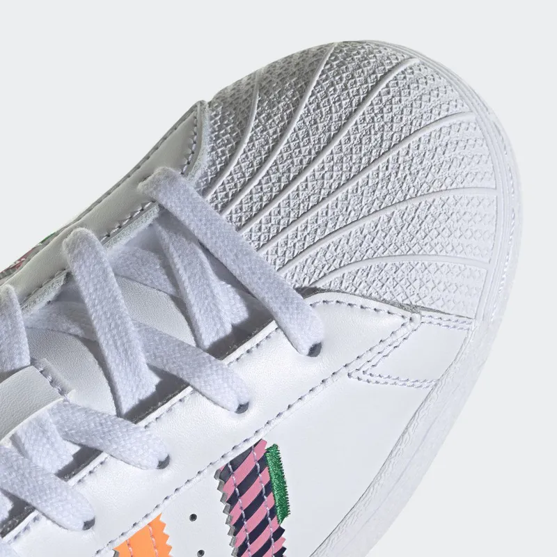 adidas Superstar Cloud White / Night Sky / Green (GW9783)