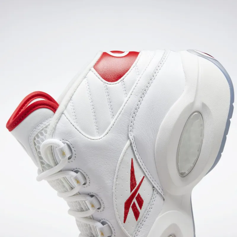 Reebok Question Mid Schoenen Cloud White / Cloud White / Vector Red