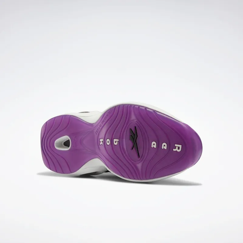 Reebok Question Mid Schoenen Core Black / Aubergine / Pure Grey 1