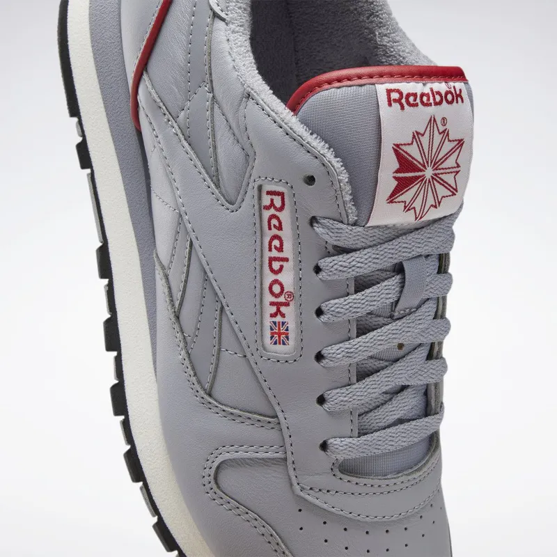 Reebok Classic Leather 1983 Vintage Schoenen Cold Grey / Flash Red / Chalk