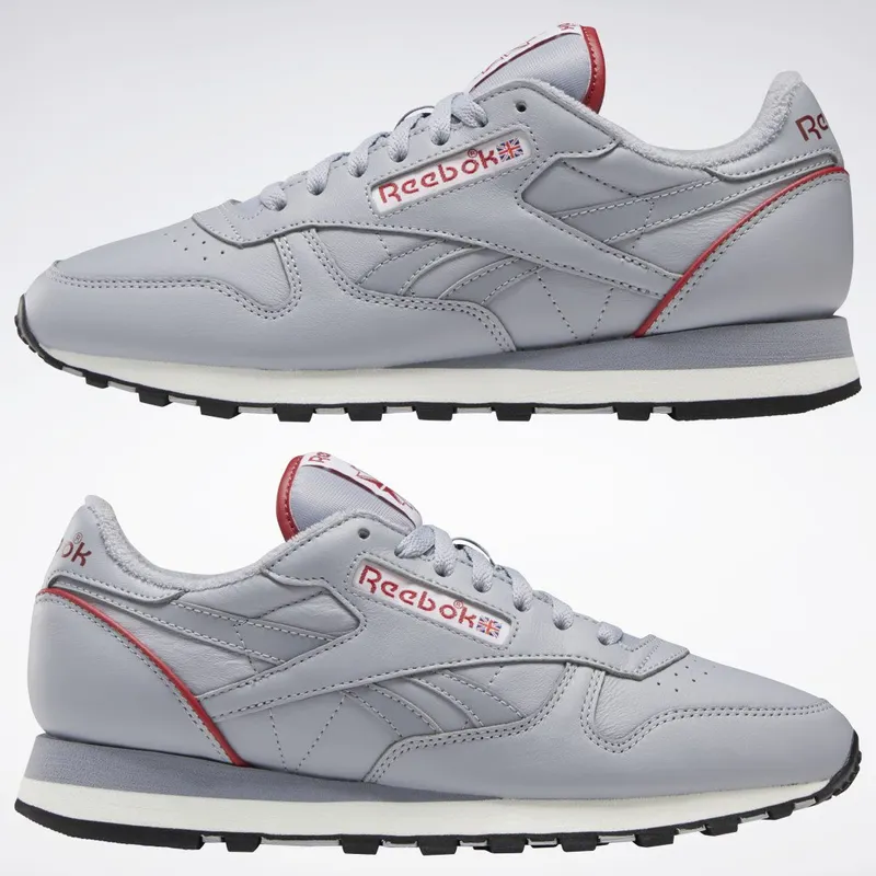 Reebok Classic Leather 1983 Vintage Schoenen Cold Grey / Flash Red / Chalk