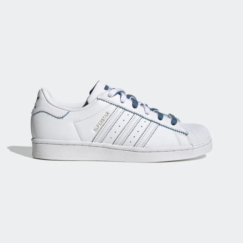 adidas Superstar Cloud White / Altered Blue / Gold Metallic (GX2012)