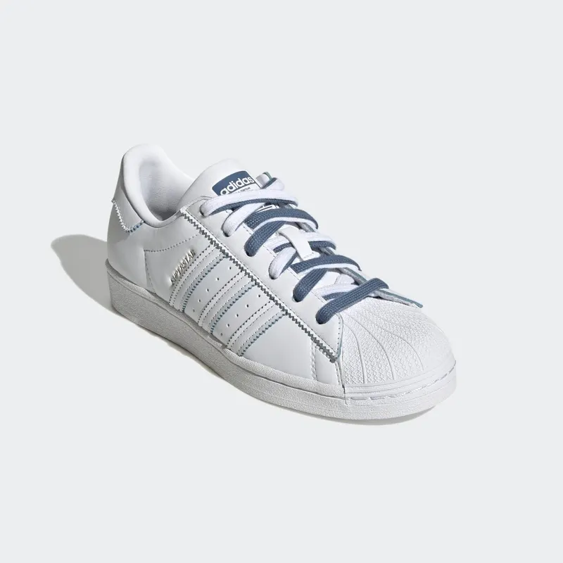 adidas Superstar Cloud White / Altered Blue / Gold Metallic (GX2012)