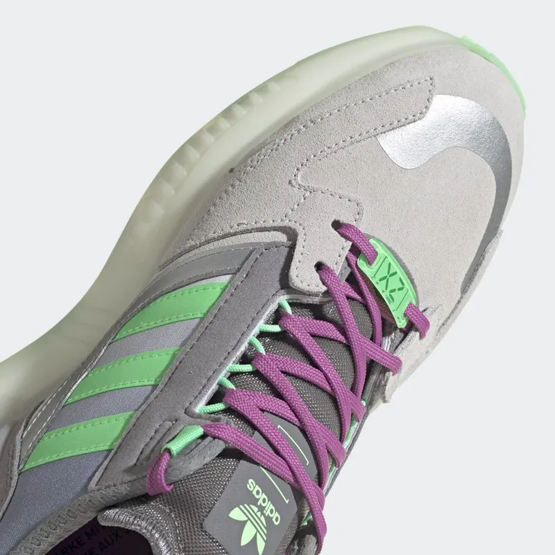 adidas ZX 5K BOOST Grey Three / Beam Green / Semi Pulse Lilac (GX2028)