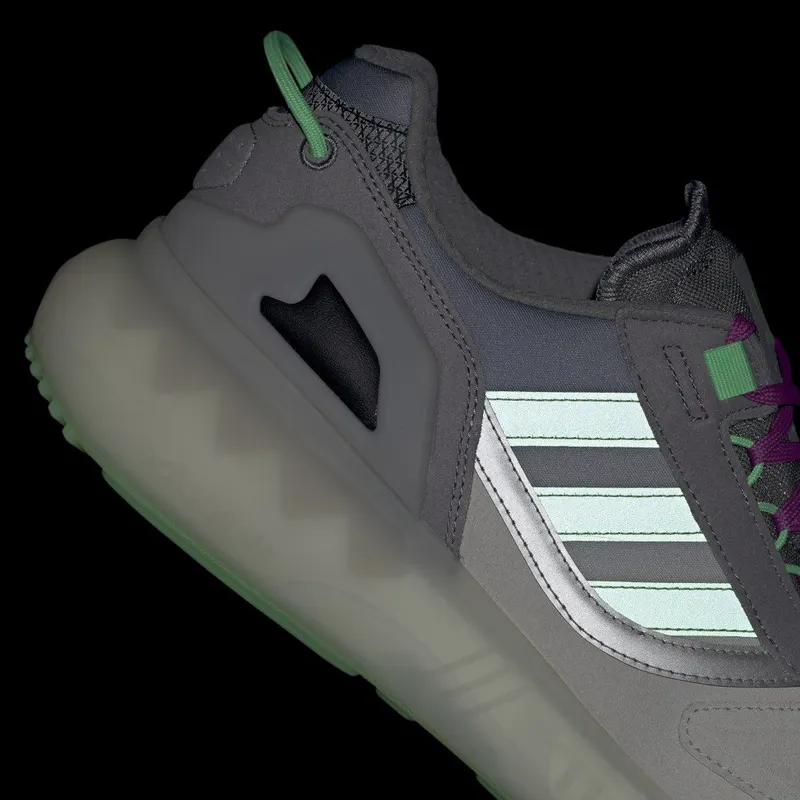 adidas ZX 5K BOOST Grey Three / Beam Green / Semi Pulse Lilac (GX2028)