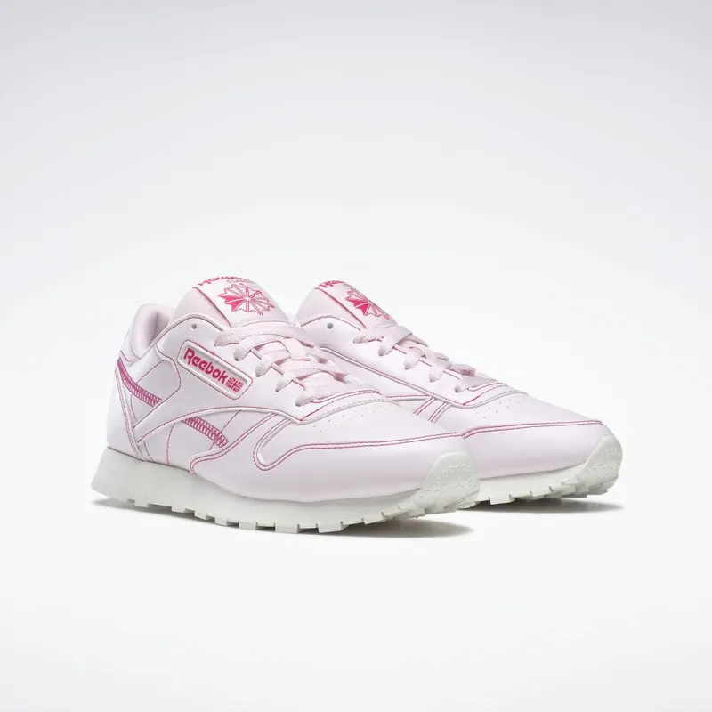Reebok Classic Leather Vegan Schoenen Porcelain Pink / Chalk / Pursuit Pink