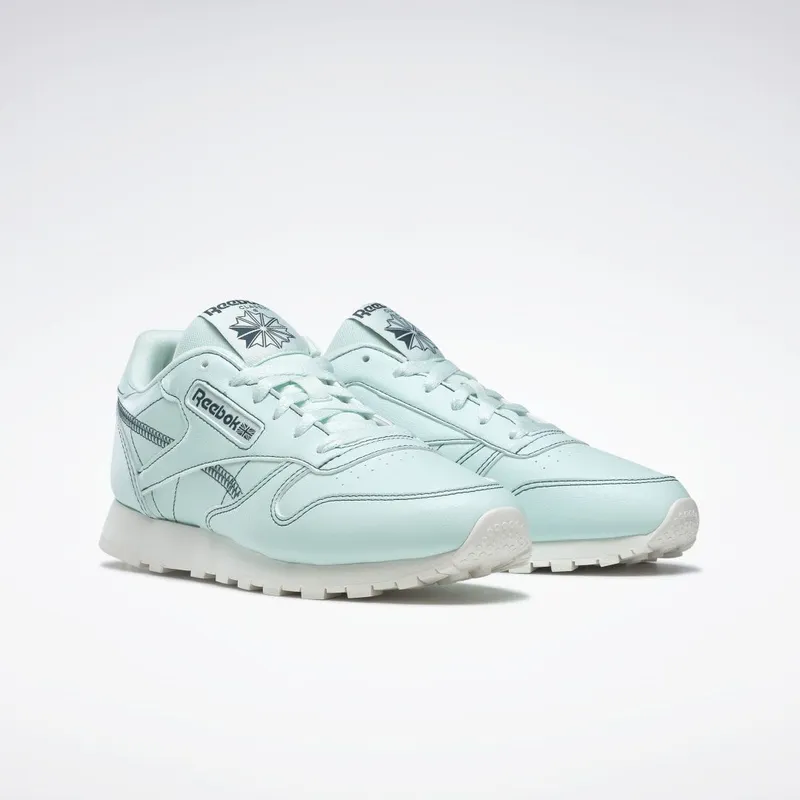Reebok Classic Leather Vegan Schoenen Mist / Chalk / Midnight Pine