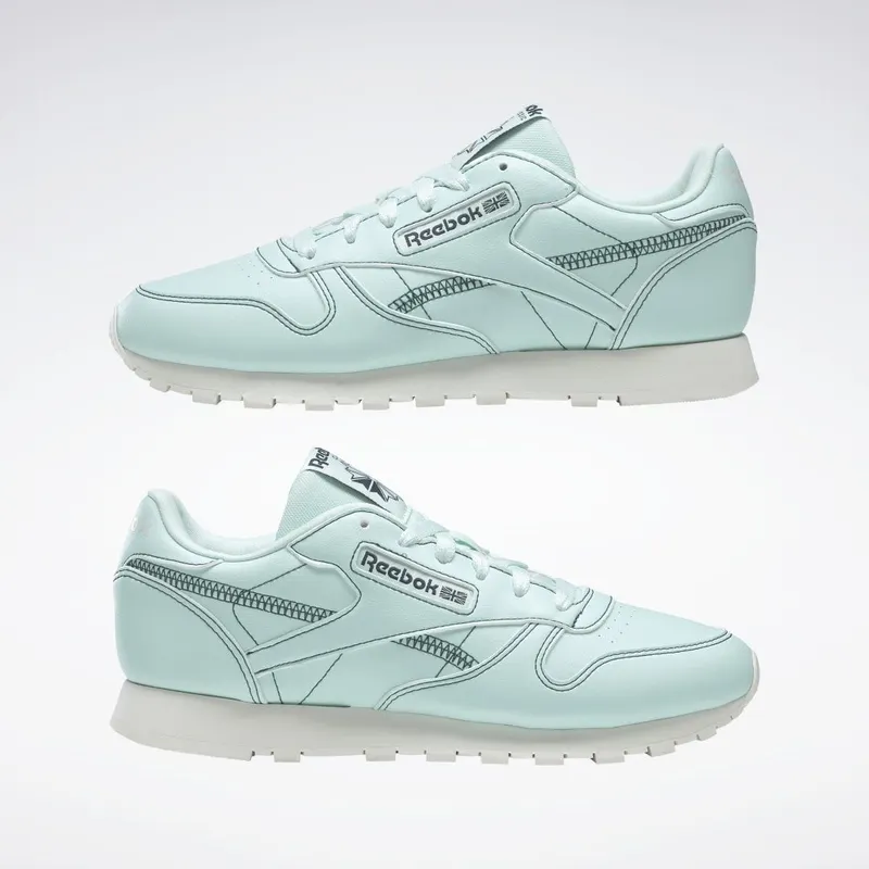 Reebok Classic Leather Vegan Schoenen Mist / Chalk / Midnight Pine