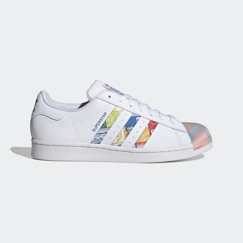 adidas Superstar Cloud White / Blue / Orange (GX2717)