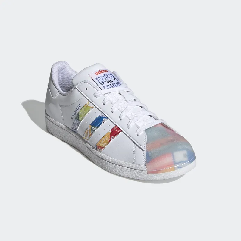 adidas Superstar Cloud White / Blue / Orange (GX2717)