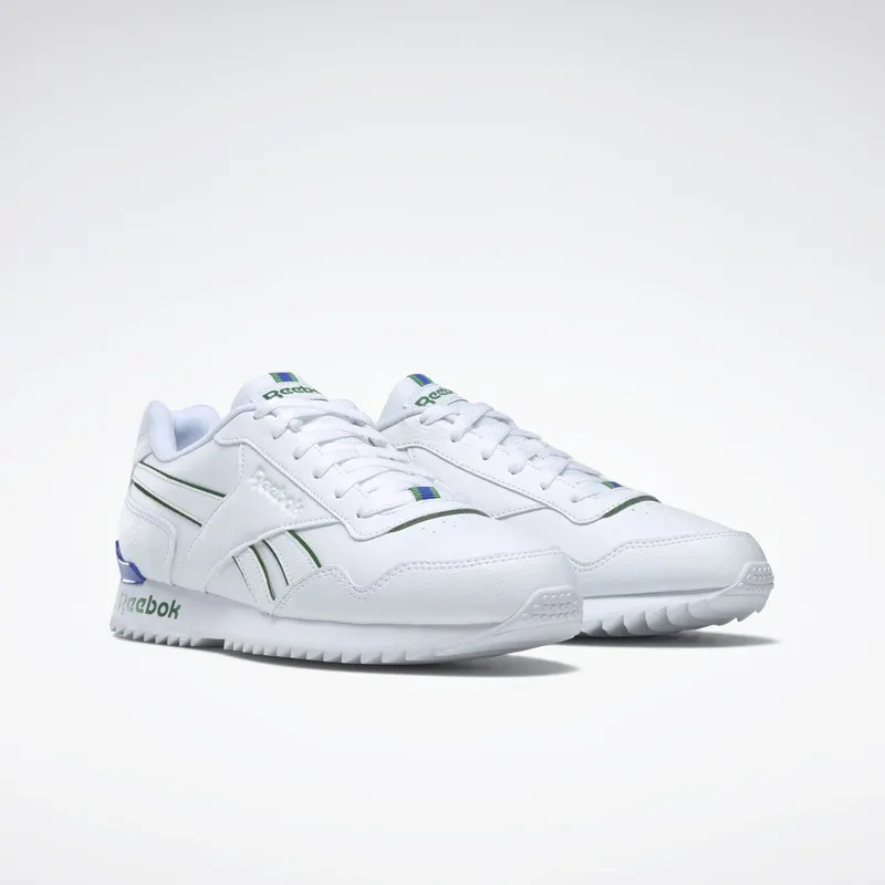 Reebok Royal Glide Ripple Clip Cloud White / Glen Green / Court Blue