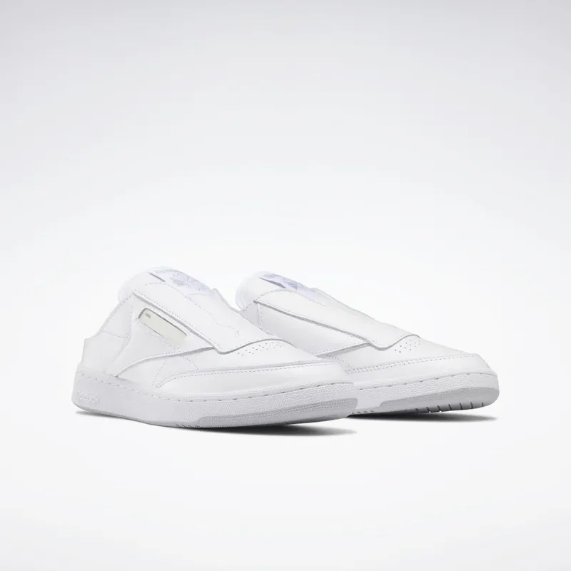 Reebok Beams Club C Laceless Instapschoen Cloud White / Cloud White / Cold Grey 2