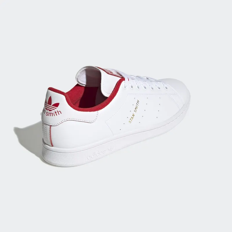 adidas Stan Smith Cloud White / Scarlet / Gold Metallic (GX4463)