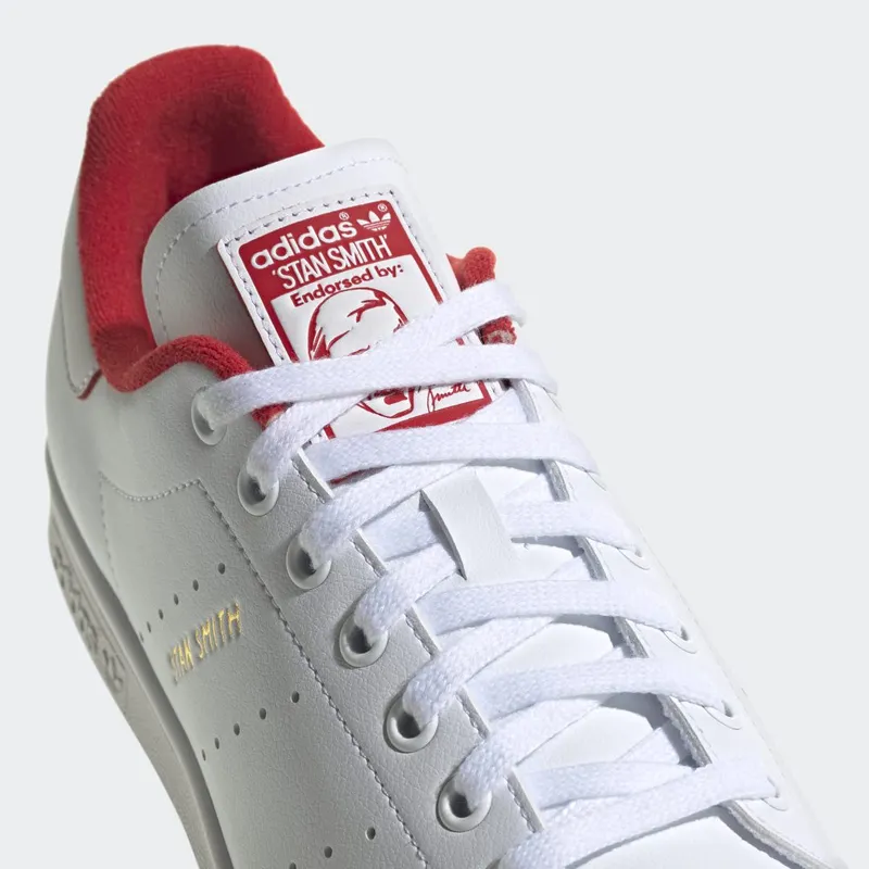 adidas Stan Smith Cloud White / Scarlet / Gold Metallic (GX4463)