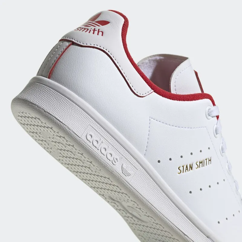 adidas Stan Smith Cloud White / Scarlet / Gold Metallic (GX4463)