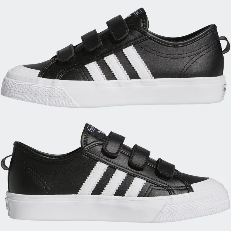 adidas NIZZA CF J Core Black / Cloud White / Cloud White (GX4514)