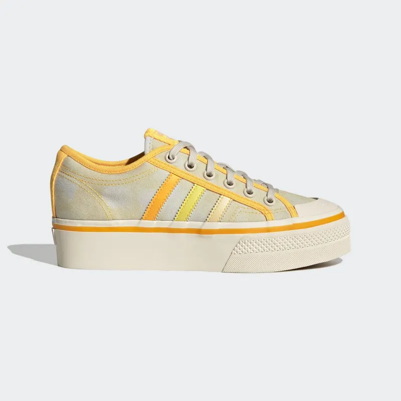 adidas Nizza Platform Almost Yellow / Orange Tint / Wonder White (GX4607)
