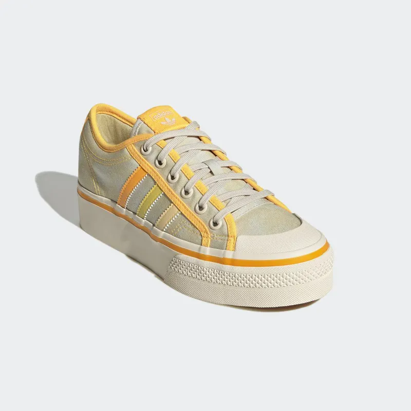adidas Nizza Platform Almost Yellow / Orange Tint / Wonder White (GX4607)