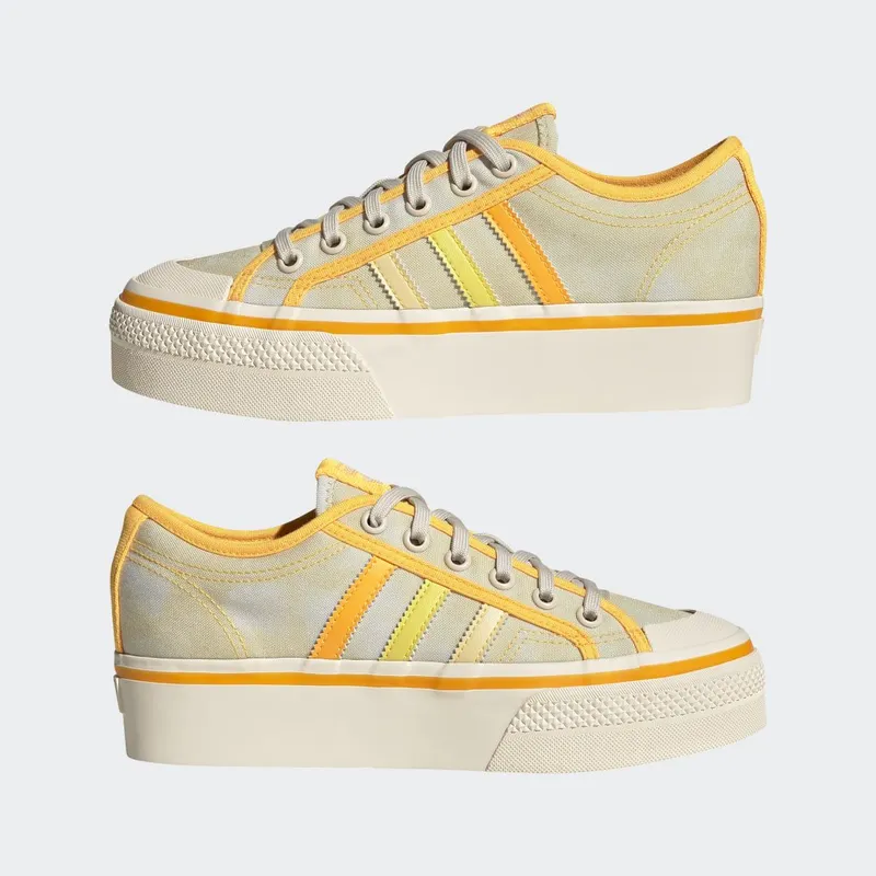 adidas Nizza Platform Almost Yellow / Orange Tint / Wonder White (GX4607)