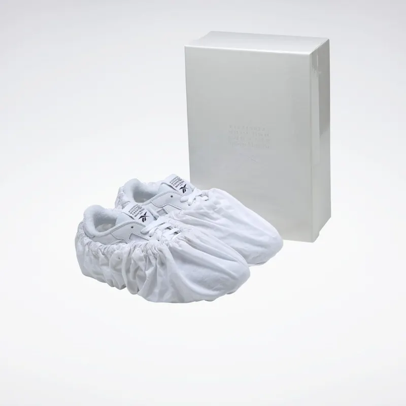 Reebok Maison Margiela Classic Leather DQ Schoenen Cloud White / Black / Cloud White