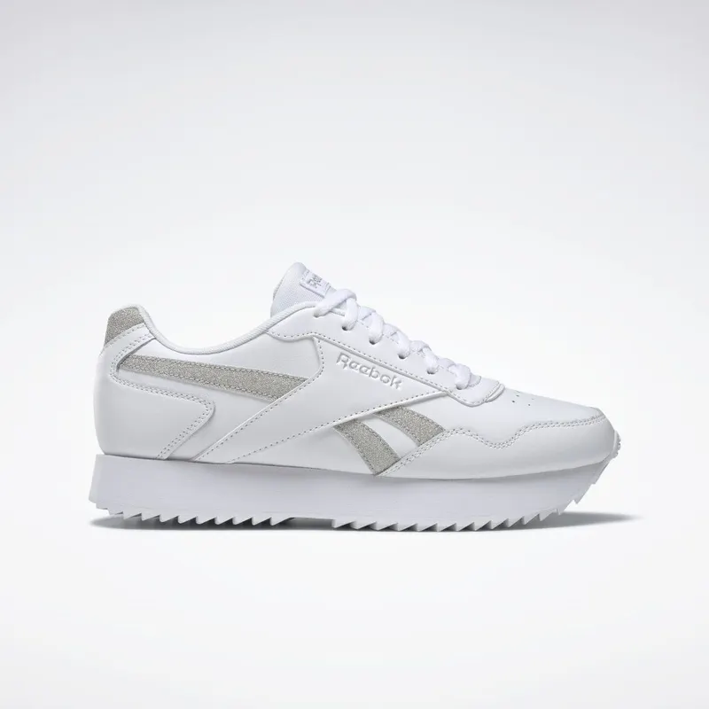 Reebok Royal Glide Ripple Double Schoenen Cloud White / Silver Metallic / Cloud White
