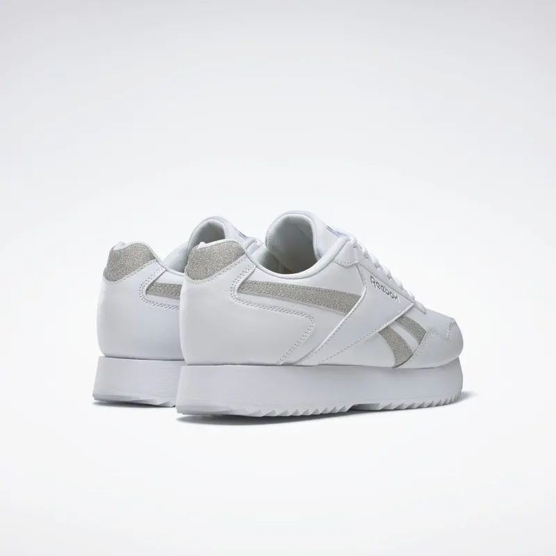 Reebok Royal Glide Ripple Double Schoenen Cloud White / Silver Metallic / Cloud White