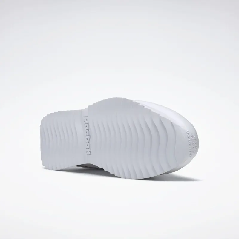 Reebok Royal Glide Ripple Double Schoenen Cloud White / Silver Metallic / Cloud White