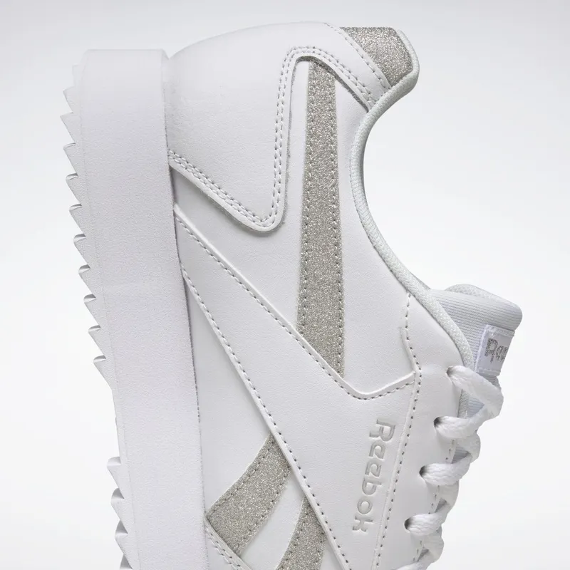 Reebok Royal Glide Ripple Double Schoenen Cloud White / Silver Metallic / Cloud White