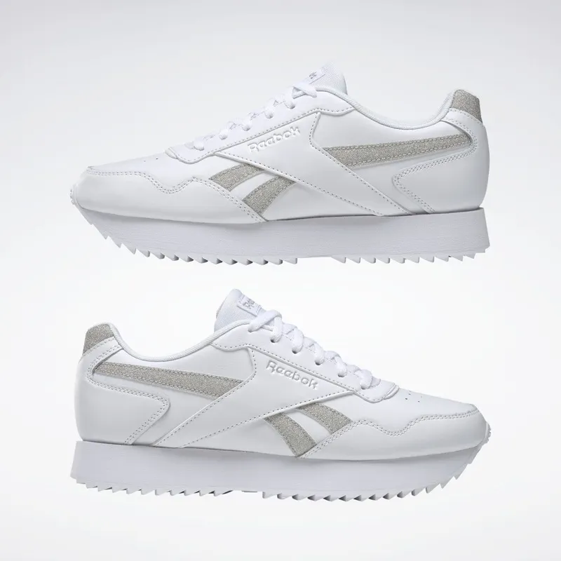 Reebok Royal Glide Ripple Double Schoenen Cloud White / Silver Metallic / Cloud White